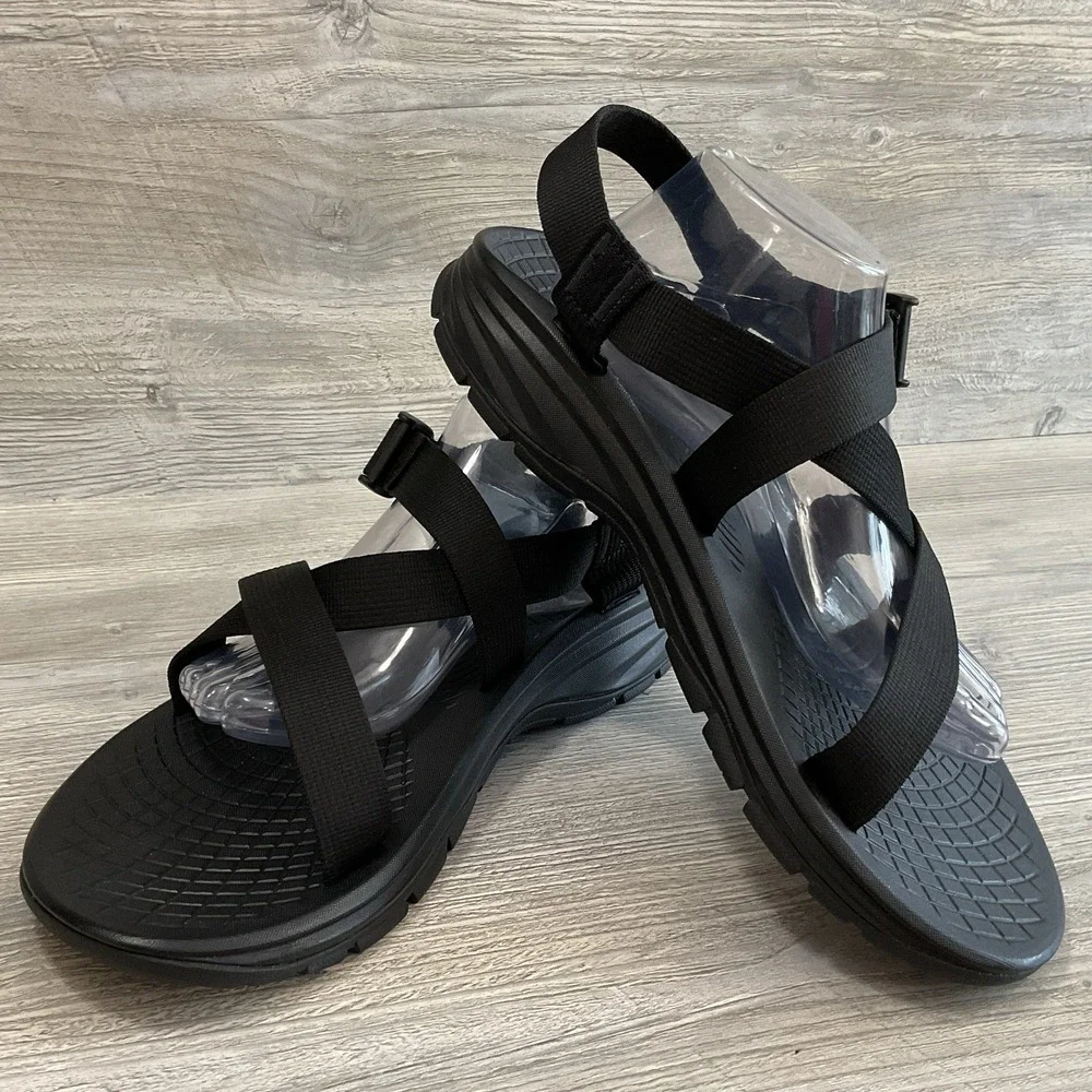 CHACO Z Volv Open Toe Ecotread Sport Comfort Sandals J105085 Black Men's Size 12